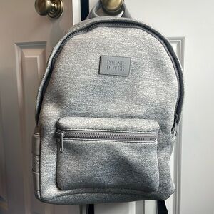 Dagne Dover Gray backpack with luggage strap
